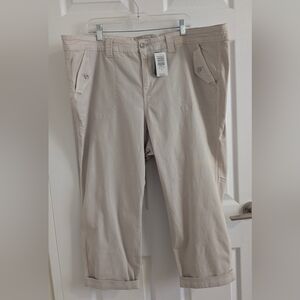 Torrid Grey Military Cargo Pants Sz 24 & 26 NWT Convertible Crop to Full Length